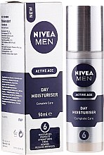 Духи, Парфюмерия, косметика Увлажняющий дневной крем - NIVEA MEN Aktive Age Day Moisturiser Cream 