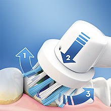 Электрическая зубная щетка, синяя - Oral-B Vitality 100 D100.413.1 PRO CrossAction — фото N6