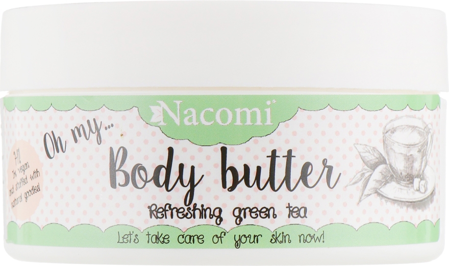 Масло для тіла, з авокадо і зеленим чаєм  - Nacomi Body Butter Refreshing Green Tea — фото N2