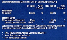 Вітаміни з екстрактом дині "Magnesium Plus" - Orthomol Immun — фото N5