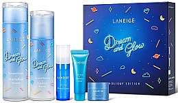 Парфумерія, косметика Набір - Laneige Dream & Glow Holiday Edition (toner/200ml + emulsion/120ml + essence/5ml + cr/10ml + mask/15ml)