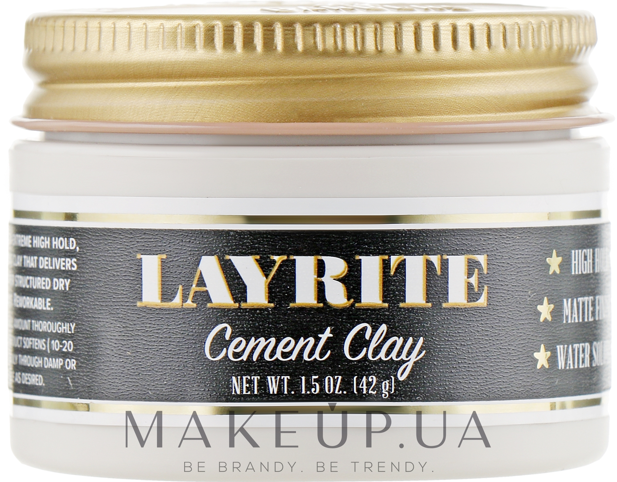 Глина для укладки волос - Layrite Cement Hair Clay — фото 42g