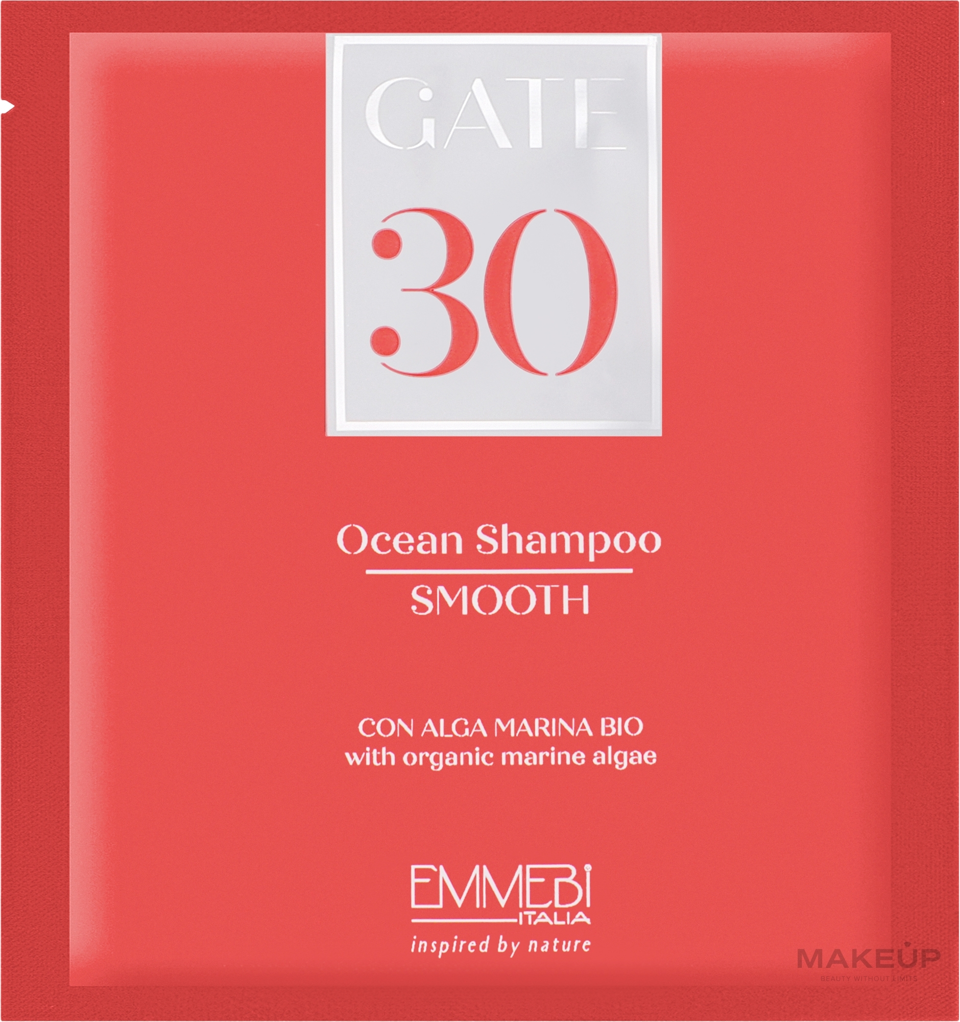 Выравнивающий шампунь для волос - Emmebi Italia Gate 30 Wash Ocean Shampoo Smooth (пробник) — фото 10ml