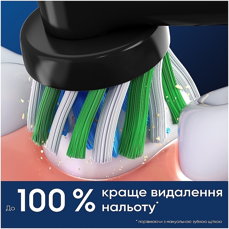 Змінна насадка для електричної зубної щітки, 2 шт. - Oral-B Pro Cross Action Black — фото N9