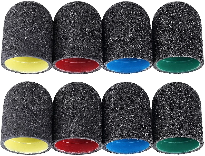 Абразивні насадки для педикюру, 10 мм, зернистість 120, 10 шт. - Clavier Medisterill PodoCaps Pedicure Sanding Caps — фото N2