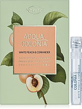 Духи, Парфюмерия, косметика Maurer & Wirtz 4711 Acqua Colonia White Peach & Coriander - Одеколон (пробник)