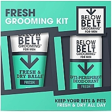 Парфумерія, косметика Набір - Below The Belt Grooming Fresh Grooming Kit (b/gel/75ml + deo/150ml)