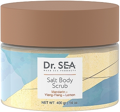 Сольовий скраб для тіла "Мандарин, іланг-іланг, лимон" - Dr.Sea Salt Body Scrub — фото N1