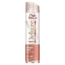 Лак для волосся сильної фіксації - Wella Deluxe Seidiger Glanz Hairspray — фото N1