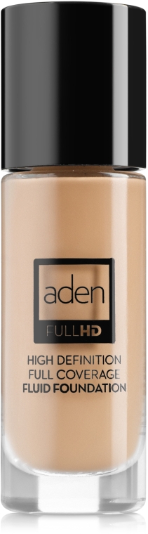 Тональний флюїд - Aden Cosmetics High Definition Fluid Foundation — фото N1