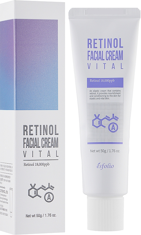 Крем для обличчя з ретинолом - Esfolio Retinol Vital Cream — фото N2