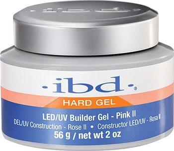 Гель конструирующий для ногтей розовый - IBD Hard Gel LED/UV Pink II — фото N2