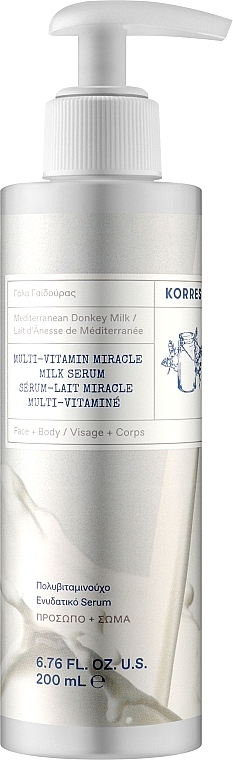 Мультифункциональная сыворотка с ослиным молоком - Korres Mediterranean Donkey Milk Multi-Vitamin Miracle Milk Serum