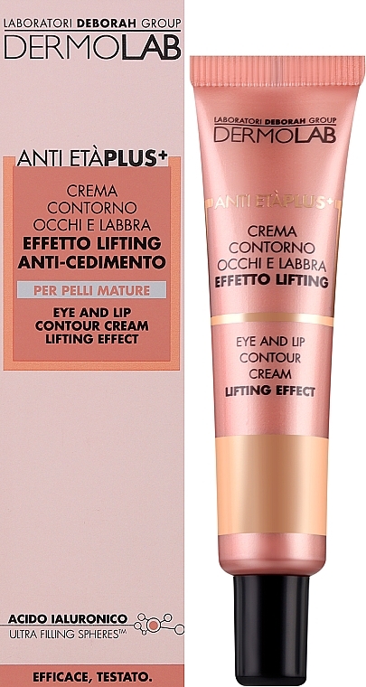 Крем для контуру очей і губ - Deborah Dermolab Liftng Effect Eye And Lip Contour Cream — фото N2