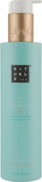 Олія для душу - Rituals The Ritual of Karma Shower Oil — фото N1