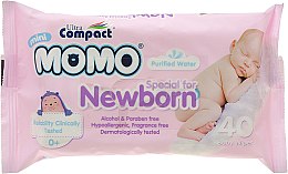 Духи, Парфюмерия, косметика Влажные салфетки для новорожденных - Ultra Compact Mini Momo Newborn Wet Wipes