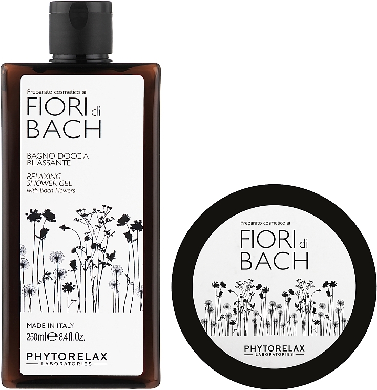 УЦЕНКА Набор - Phytorelax Laboratories Bach Flowers (sh/gel/250ml + b/cr/250ml) * — фото N2