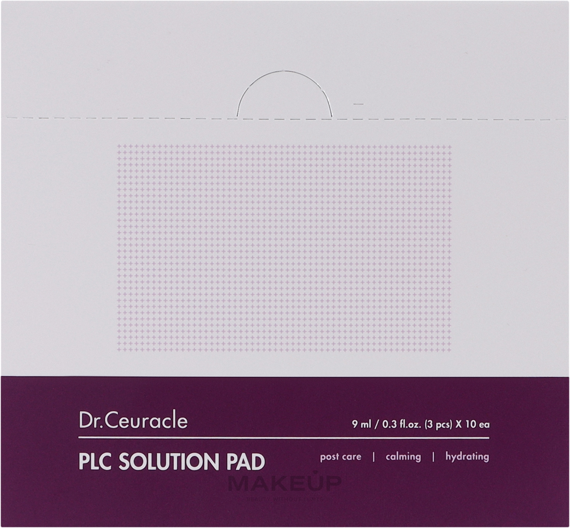Увлажняющие пэды для лица - Dr. Ceuracle PLC Solution Pad — фото 10x9ml