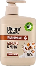 Питательное мыло для рук с витамином В "Миндаль и орехи" - Dicora Urban Fit — фото N3