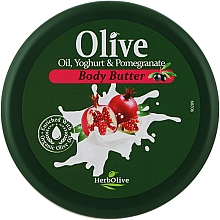 Духи, Парфюмерия, косметика Масло для тела с йогуртом и экстрактом граната - Madis HerbOlive Olive Oil Yoghurt & Pomegranate Body Butter