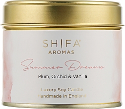 Духи, Парфюмерия, косметика Свеча в жестяной баночке - Shifa Aromas Candle Tins Summer Dreams