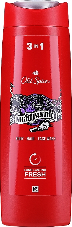 Шампунь-гель для душу - Old Spice Nightpanther 3in1 — фото N1