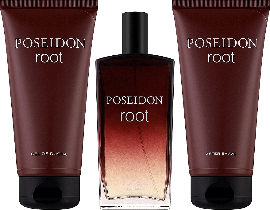 Instituto Espanol Poseidon Root - Набор (edt/100ml + sh/gel/100ml + ash/lot/100ml) — фото N2