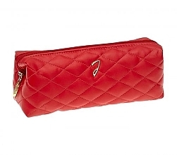 Косметичка женская, красная - Janeke RED Quilted Pouch Empty — фото N1