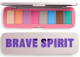 Парфумерія, косметика Палетка тіней для повік - Makeup Revolution Brave Spirit Eyeshadow Palette 8 Vibrant Eye Shadow