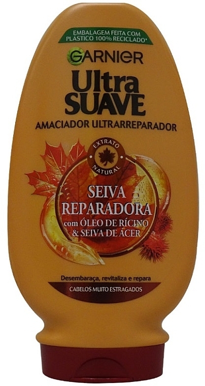 Кондиціонер для пошкодженого волосся - Garnier Ultra Suave Seiva Reparadora Conditioner — фото N1