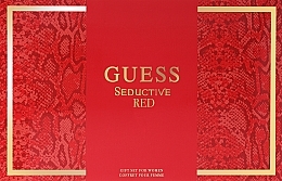 Guess Seductive Red - Набір (edt/75ml + edt/mini/15ml + b/lot/100ml) — фото N2