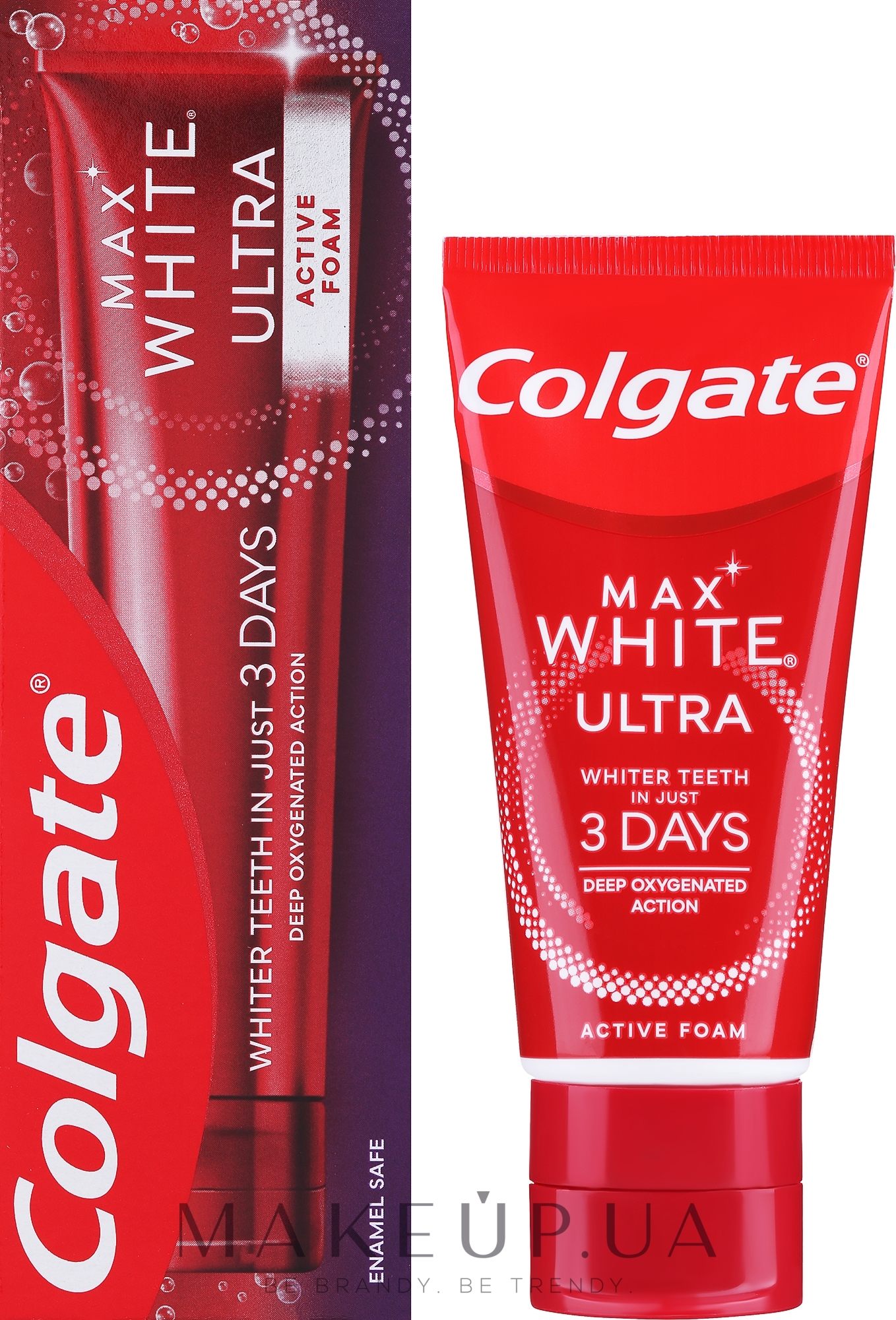 Зубна паста - Colgate Max White Ultra Active Foam — фото 50ml