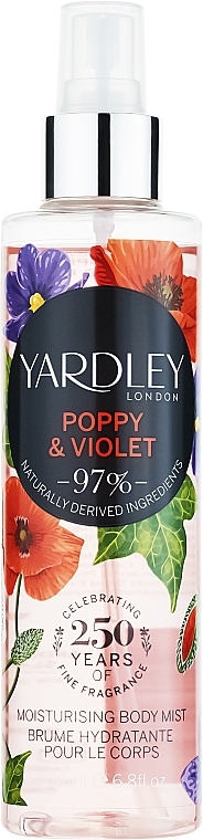 Yardley Poppy & Violet - Спрей для тіла — фото N1