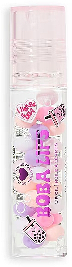 Олія для губ - I Heart Revolution Boba Lips Oil Clear — фото N1