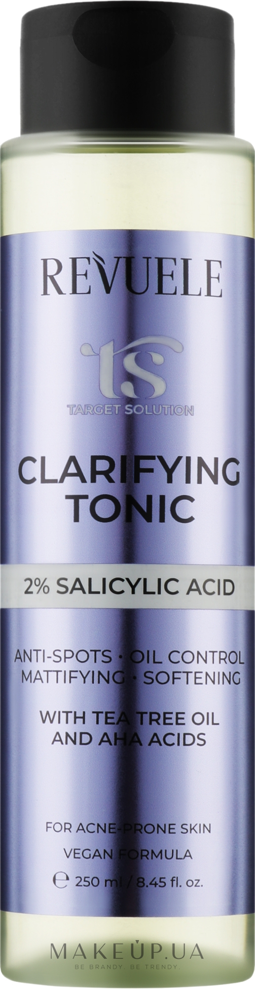 Очищающий тоник с салициловой кислотой 2% - Revuele Target Solution Clarifying Tonic — фото 250ml