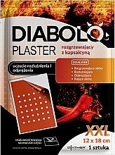 Зігрівальний пластир із капсаїцином, 12х18 см - Diather Diagnostics & Therapy Diabolo Plaster — фото N1