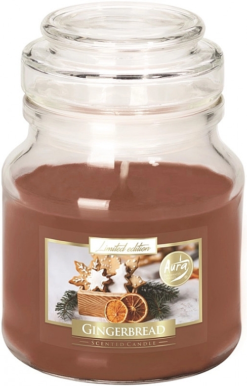 Ароматична свічка в банці "Імбирний пряник" - Bispol Scented Candle Gingerbread — фото N1