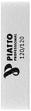 Парфумерія, косметика Баф для нігтів, білий, 120/120 - Piatto