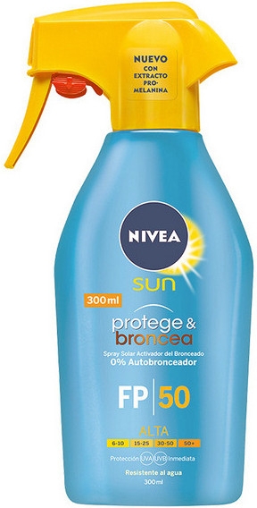 Сонцезахисний спрей 50 - NIVEA Sun Protection & Bronzing Solar Spray SPF50 — фото N1