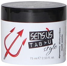 Матова паста для волосся - Sensus Tabu Style Dynamic Distribution — фото N1