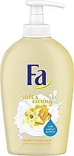 Парфумерія, косметика Рідке мило - Fa Soft & Caring Vanilla Honey Scent Gently Caring Cream Soap