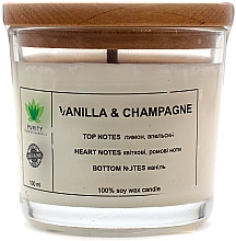 Аромасвеча "Vanilla&Champagne", в стакане - Purity Candle — фото N2