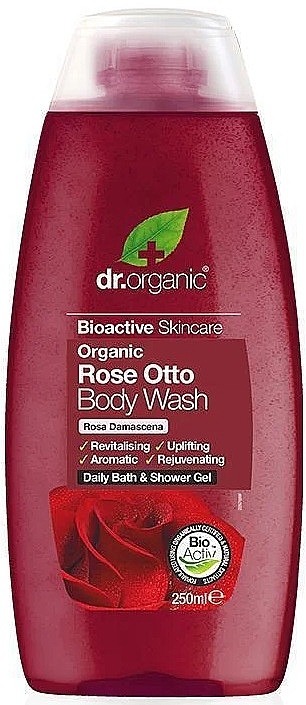 Гель для душу "Троянда Отто" - Dr. Organic Bioactive Skincare Organic Rose Otto Body Wash — фото N1