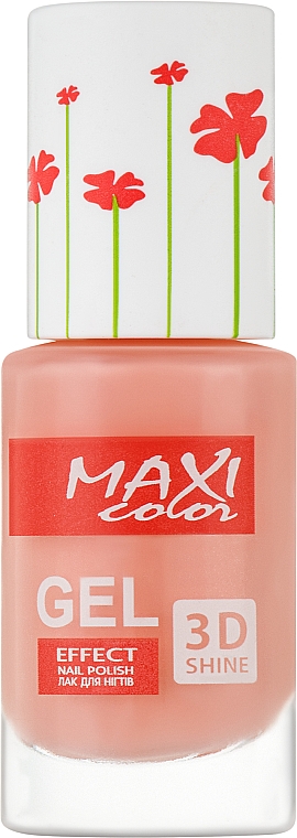 Лак гель-ефект - Maxi Color Gel Effect Hot Summer — фото N1