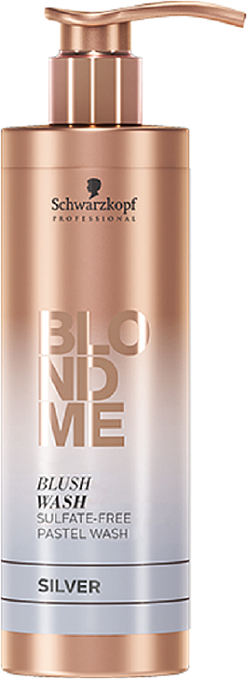 Безсульфатний зволожувальний шампунь, сріблястий - Schwarzkopf Professional Blond Me Blush Wash Silver