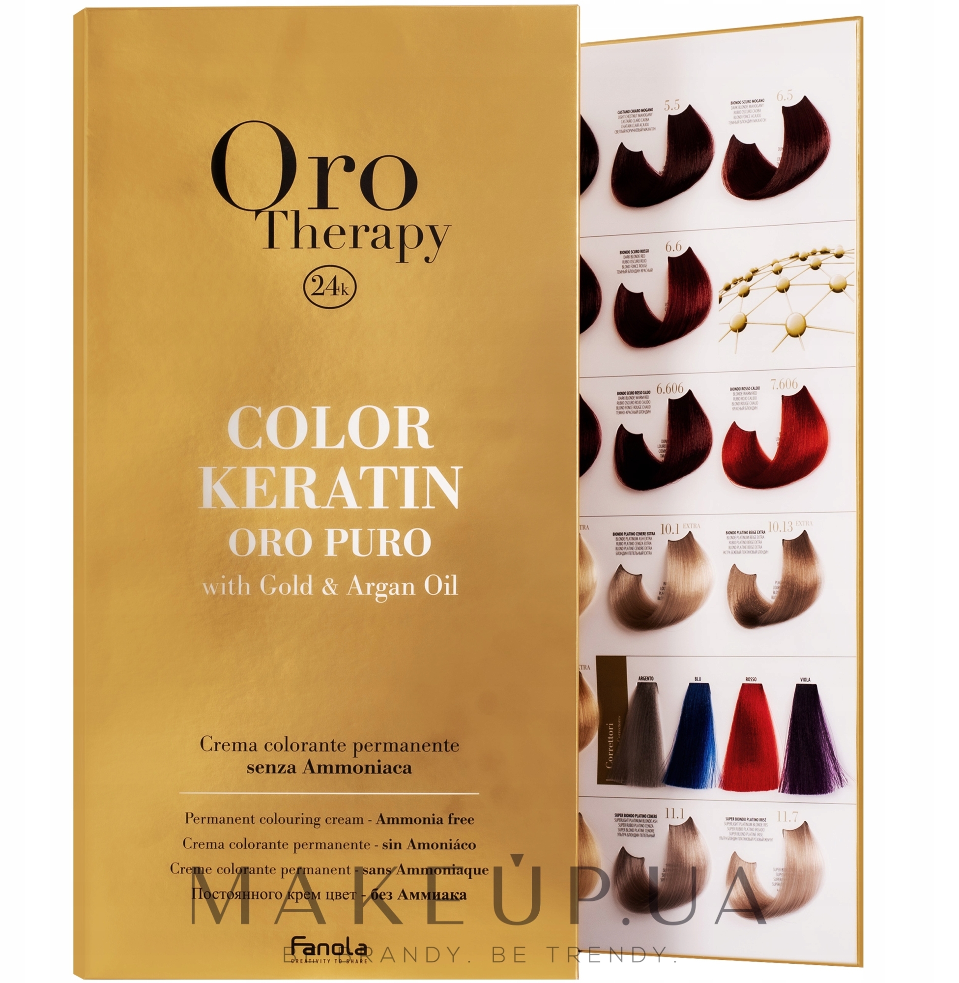 Цветовая палитра - Fanola Oro Therapy Color Palette: купить по лучшей цене  в Украине | Makeup.ua