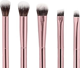 Набор кистей для макияжа глаз, 5шт - Glov Eye Makeup Brushes Pink  — фото N2