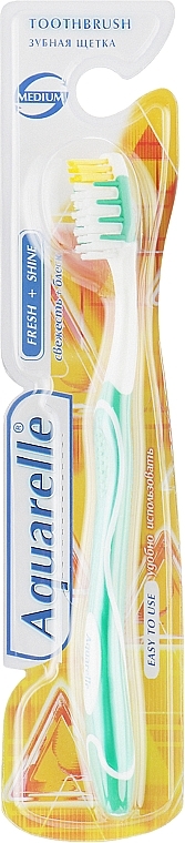 Зубна щітка в блістері, зелена - Sts Cosmetics Medium — фото N1