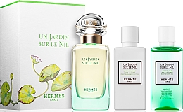 Парфумерія, косметика УЦІНКА Hermes Un Jardin sur le Nil - Набір (edt/50ml + b/lot/40ml + s/g/40ml) *