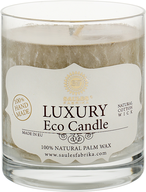 Свічка з пальмового воску в склянці "Імбир" - Saules Fabrika Luxary Eco Candle